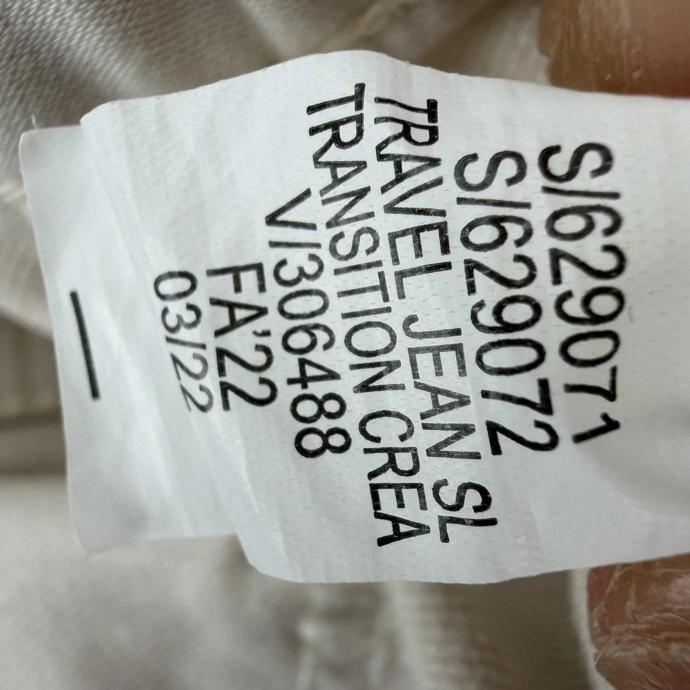 Banana‎ Republic Travel Jeans Mens 36x32 White Slim Tapered Stretch Denim Pants